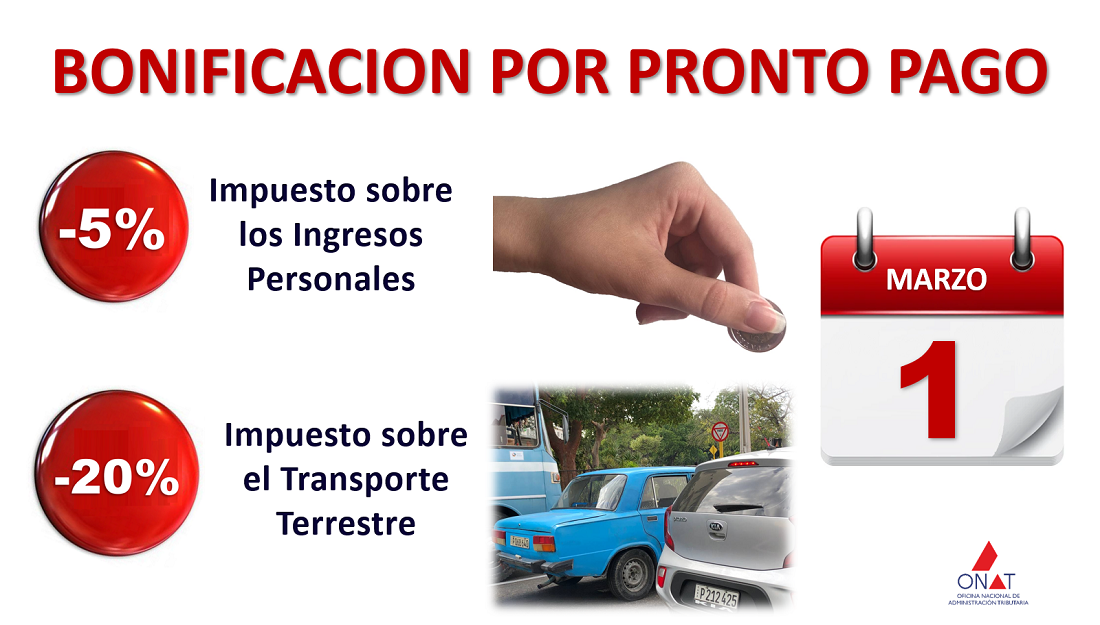 Concluye plazo de la bonificación por pronto pago el próximo martes 1ro de marzo.