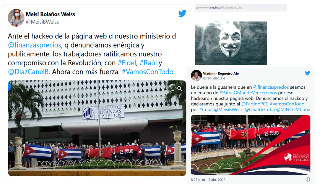 Denunciado ciberataque a la página web del Ministerio de Finanzas y Precios