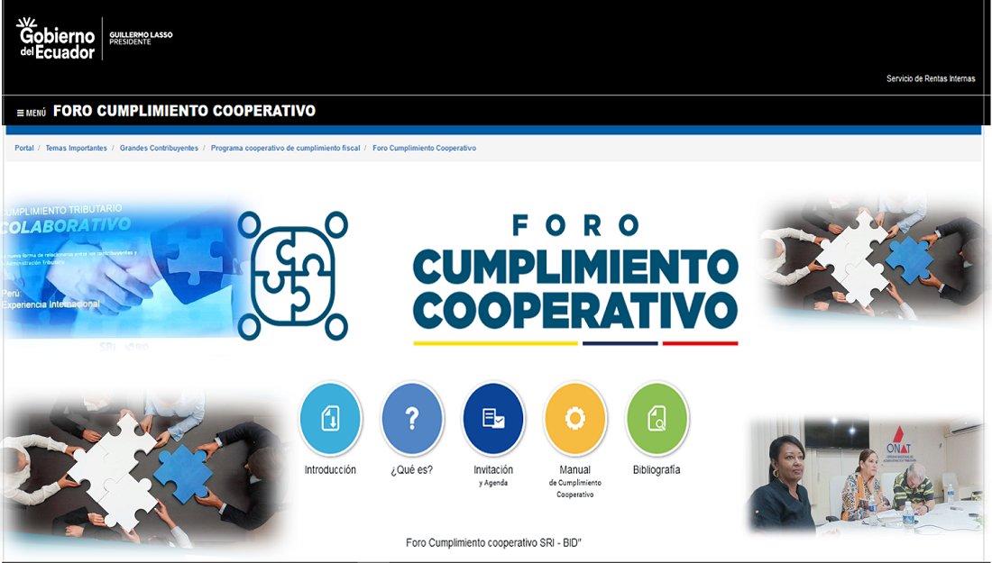 Participa la ONAT en el foro virtual internacional sobre Cumplimiento Cooperativo auspiciado por el SRI de Ecuador.