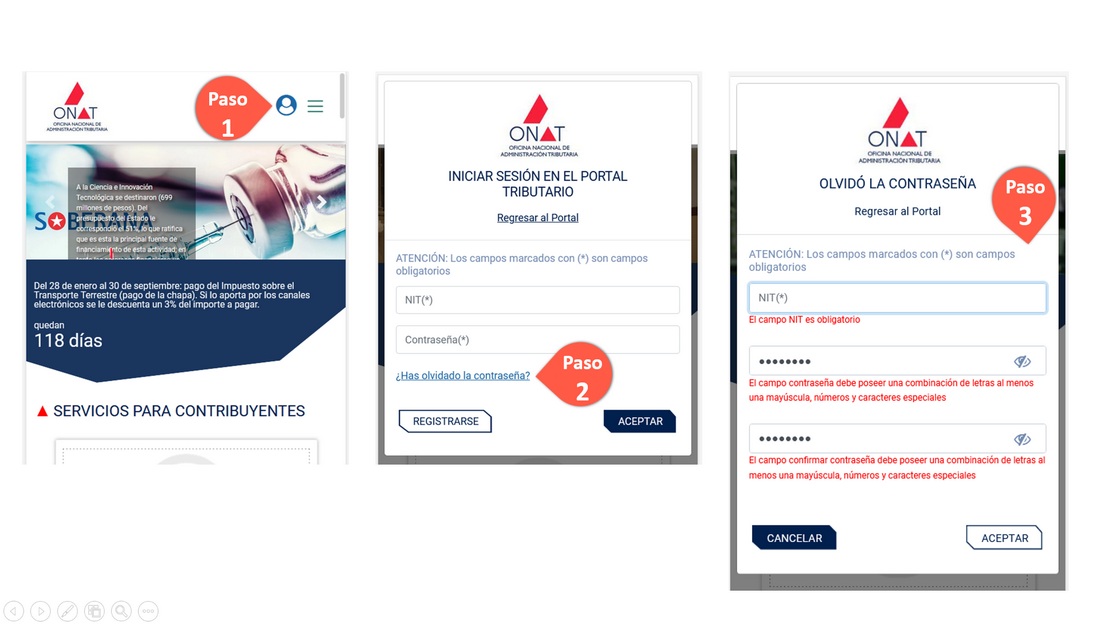 3 claves para solucionar los problemas que te impiden registrarte e iniciar sesión en el Portal Tributario.
