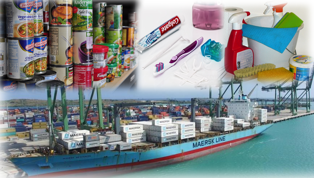 Exoneradas del Impuesto Aduanero entidades y asociaciones internacionales que importen alimentos y productos de aseo.
