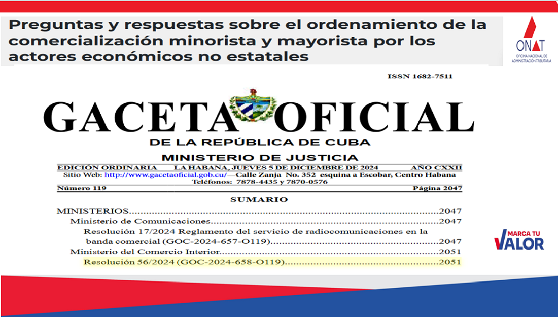 Preguntas y respuestas sobre el ordenamiento gradual del comercio interior de los actores económicos no estatales