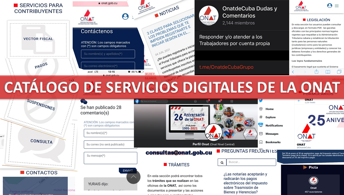 Ya existe un Catálogo de Servicios Digitales de la ONAT. Conozca cuáles son, cómo acceder y sus beneficios.