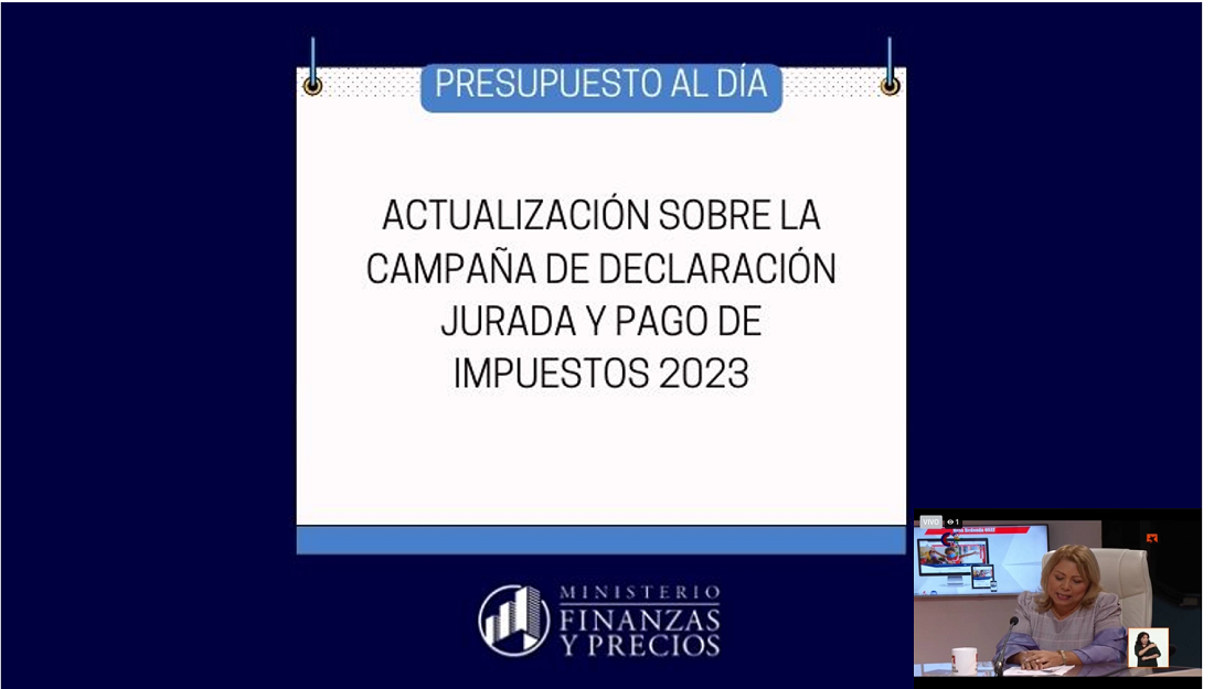 Actualización sobre la Campaña de Declaración Jurada y pago de impuestos 2023