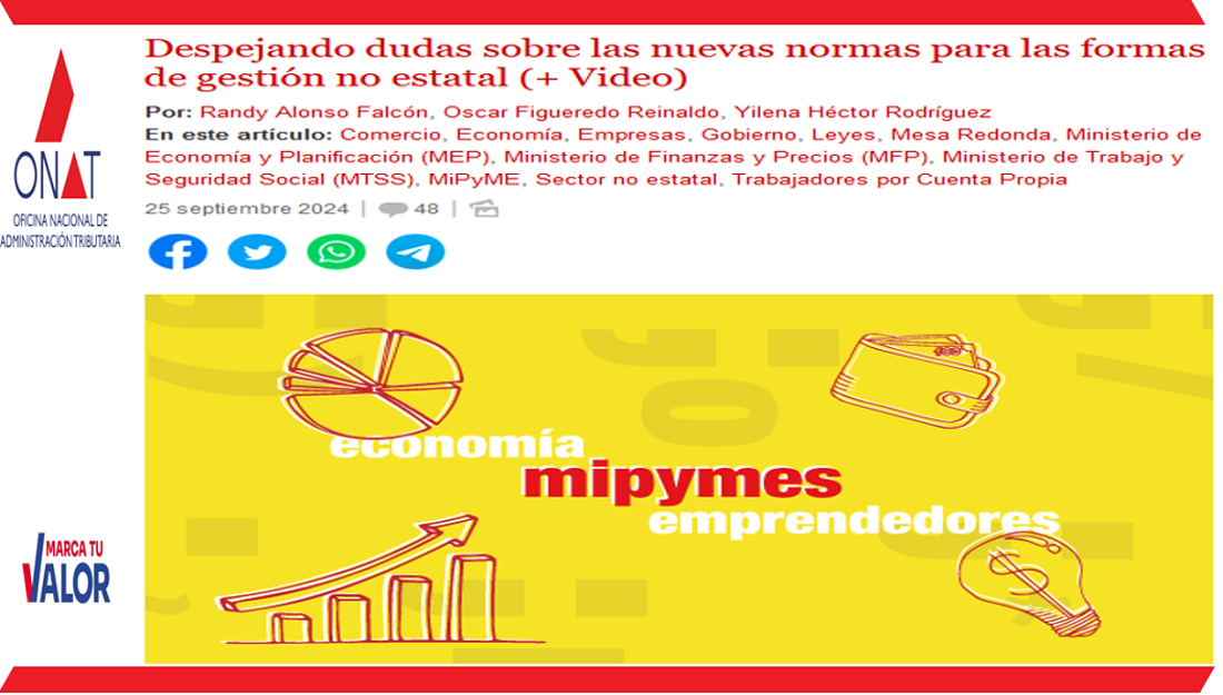 Cubadebate: Despejando dudas sobre las nuevas normas para las formas de gestión no estatal