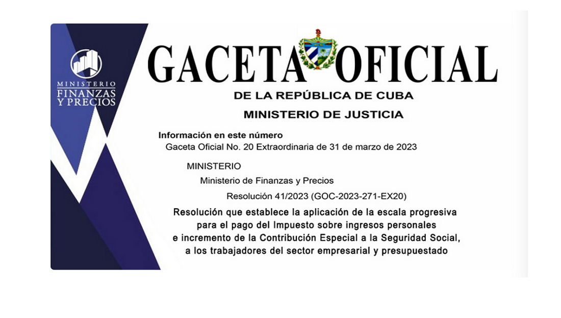 Nuevas escalas progresivas para tributos de trabajadores del sector empresarial y presupuestado.